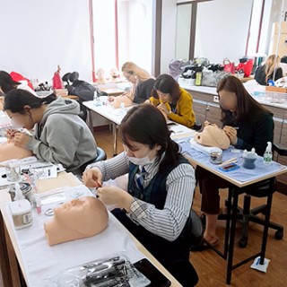 메이크업국가자격증 4교시 속눈썹익스텐션 수업